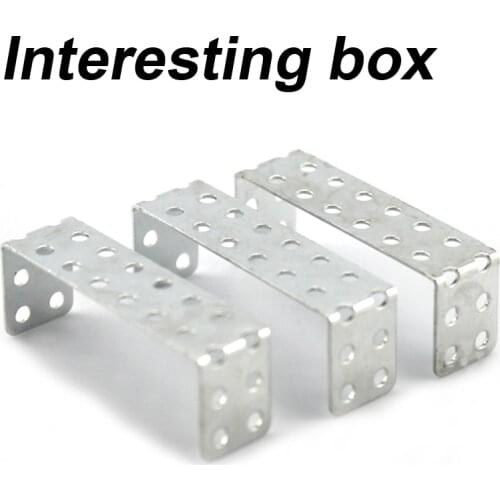 20PCS 35mmU iron handmade model toy modified fixed piece DIY porous iron piece shaft bracket accessories