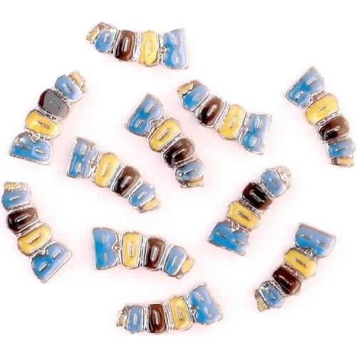 20Pcs/lot F380 Alloy Words Booo locket Floating Charms Making Handcraft Christmas Gift Pendant Jewelry