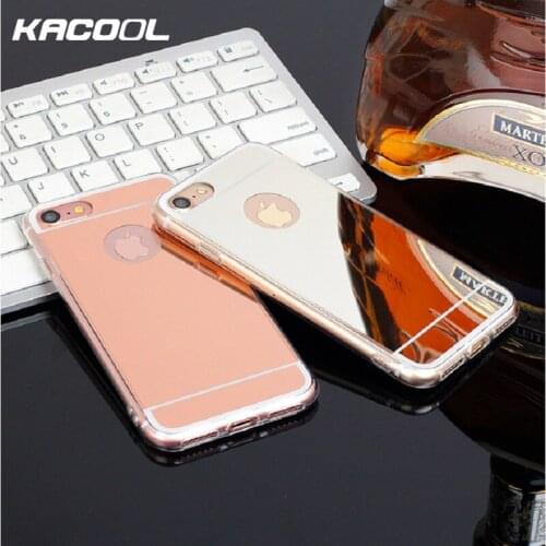 2019 Fashion Phone Case KACOOL Mirror Case For iPhone Protective Cover Ultra Thin Solf TPU Phone Case For iPhone 6 7 8 Plus