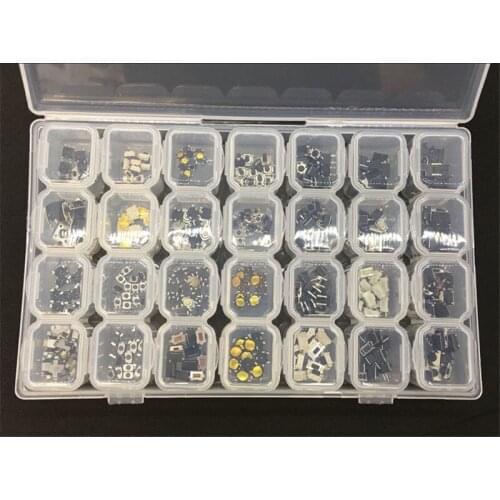 28 Types 280pcs Tactile Push Button Switch Car Remote Button Microswitch Tools Part For Car Remote Air Conditioning Audio