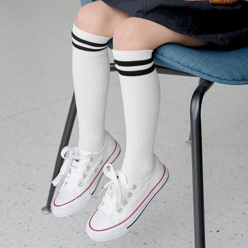 3Pcs Kids Boys Girls Knee High Socks For Baby Toddler Children Sports Football Cotton Fashion Child School Long Accessories