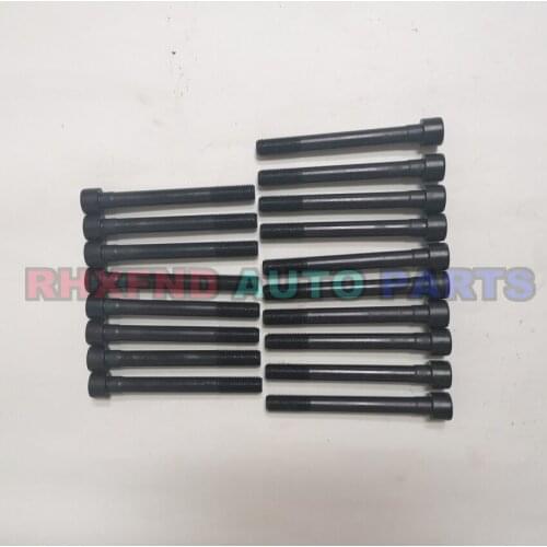4D56T cylinder head bolt 4D56 nuts for Mitsubishi Montero Pajero L300 Canter 2476cc 2.5TD for Hyundai H1 H100 Galloper Exceed