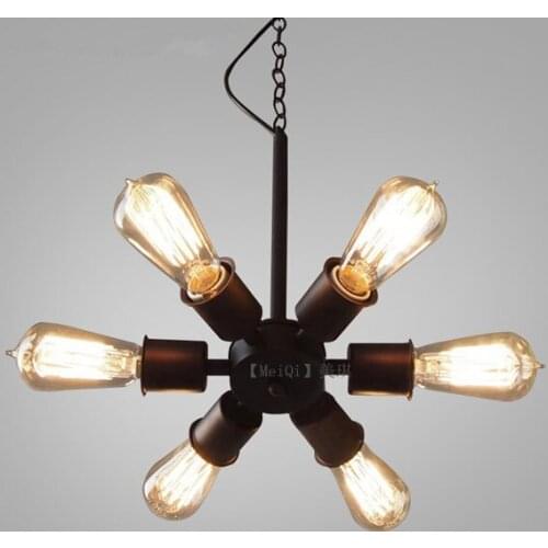 American pendant lamps Restaurant Bar Cafe vintage clothing store Iron creative industrial wind room lamps ZA621 ZL207