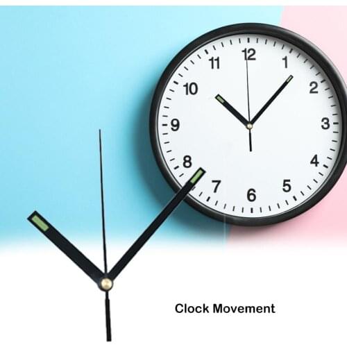 Noiseless Wall Clock Silent Movement Kit Clock Mechanism Parts With Clock Hands Wall Clock Diy Repair Parts Home Decoration