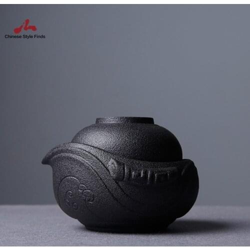 Tea Set Japanese Teapot Ceramic Tea Cup Coffee Pot Set Portable Travel Tea Set Drinkware