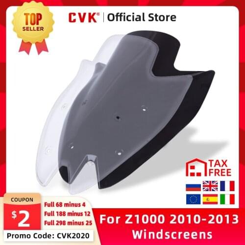 CVK Motorcycle Windshield Spoiler Windscreen Air Wind Deflector For KAWASAKI Z1000 2010 2011 2012 2013 Protector Wind Deflectors