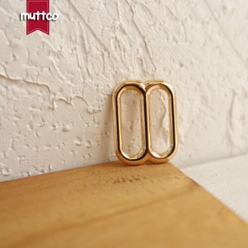 DIY 2.0cm Dog Collar golden suitcase hardware buckle Straps Webbing high quality Plated Metal Adjustment DIY Accessories BZK-003