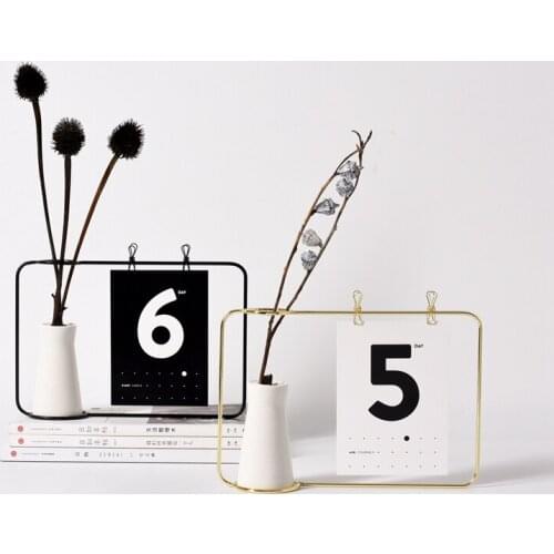 Nordic Style Wrought Iron Photo Frame Vase Study Home Decoration Decoration Gifts