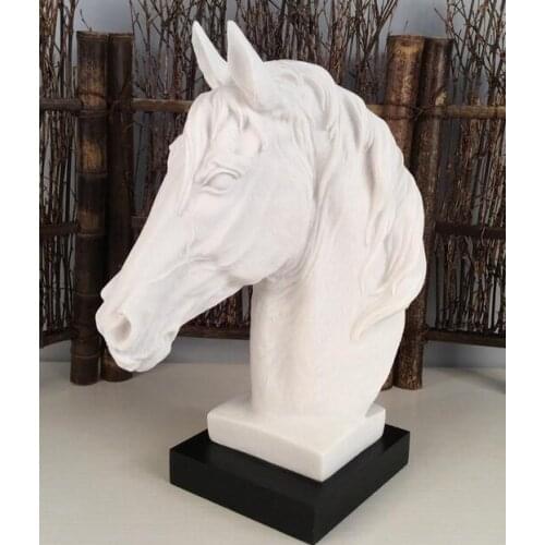 CREATIVITY CERAMICS HORSE HORSE HEAD SIMULATION ANIMAL ABSTRACT GEOMETRY MODERN HOME DECORATION CRAFTS FURNISHINGS FIGURINE