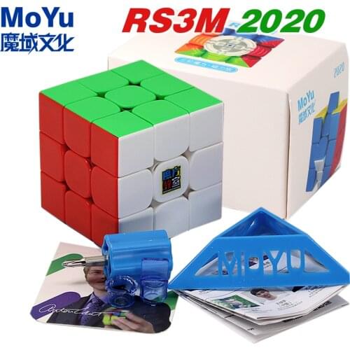 Magic Puzzle cube MoYu RS3M 2020 MY RS3 M 3x3x3 3x3 professional magnetic cube twisty toys game puzzles