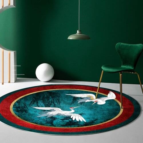 Morocco Round Area Rugs for Living Room Boho Printed Durable Washable Easy to Clean Bedroom Large Carpet Modern Floor Mat