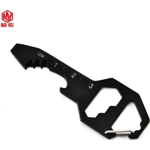 Mini EDC Keychain Tool Card Outdoor Multifunctional Bottle Opener Portable Screwdriver