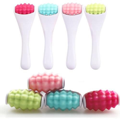 Mini Handheld Roller Massager Slimming Facial Eye Relaxation Skin Care Beauty Bar Portable Facial Skin Care Massage Tool