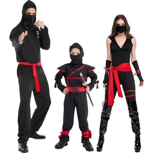 New Halloween Whole Family Ninja Cosplay Costume Masquerade party fancy dress