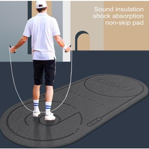 New Jump Rope Mat Exercise Cushioning Mute Yoga Mat Sound Insulation And Shock Absorption High Density Board Anti-noice Mat 1.4m