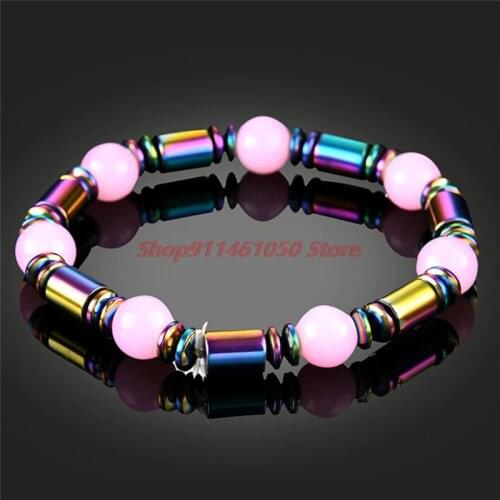 New Magnetic Hematite Slimming Bracelet 55mm For Women Black Magnetite Malachite Crystal Healing Bracelet Bangle