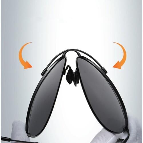 New Memory Frame Flying Polarized Sunglasses Men Outdoor Driving Color-Changing Sunglasses Fishing Toad Prescription Glasses 889