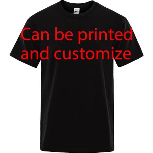 Can Be Printed And Customize Solid Color Mens T Shirt T Shirts Casual Cotton Summer Cool Black Loose Top Tshirt 2021 New Tee