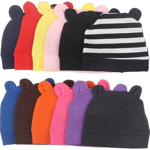 Autumn Winter New Baby Hat baby Fashion Ears BonnetToddler Kids Warm Cap