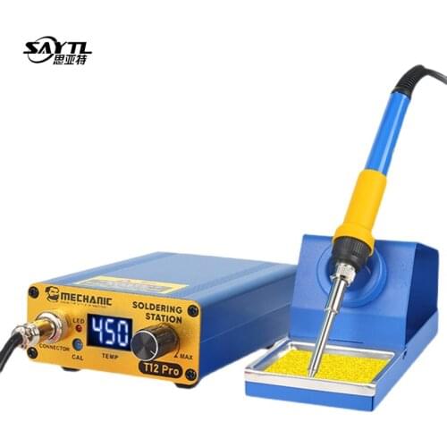 MECHANIC T12 Soldering station 72W electronic welding iron Portable Bga Rework Station With Soldering Tips Welding Tools