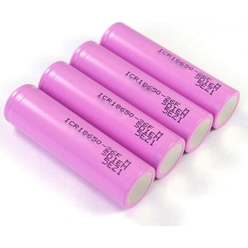 18650 battery 3.7V 2600mAh ICR18650 rechargeable lithium ion battery suitable for flashlight