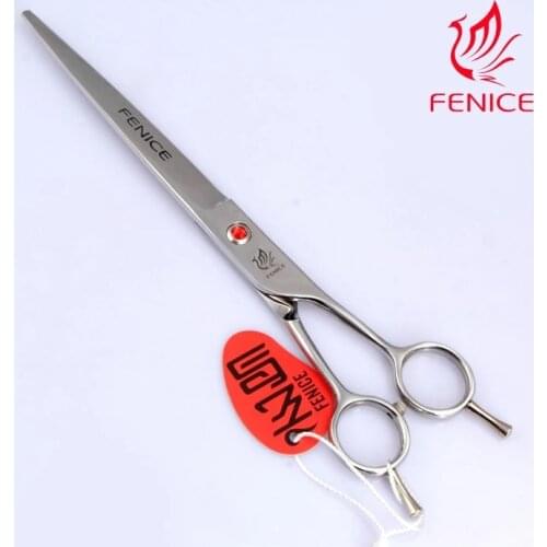 Fenice 7.0"/7.5"/8.0" Professional Pet Grooming Cutting Scissors Straight Cutting Shear