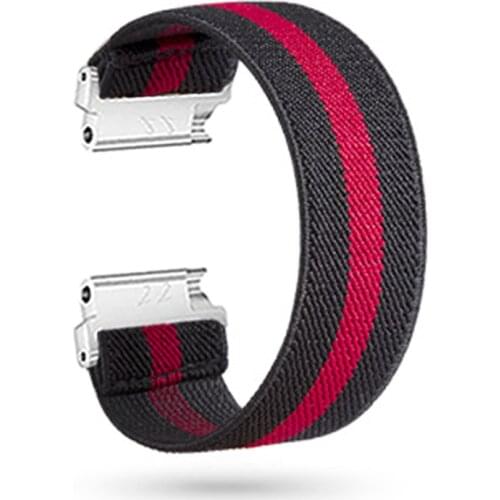 20 22mm Elastics Strap For Active2 GearS3 Watch Wrist Band Fashion Printing Nylon Watchband Adjustable Replacement Strap