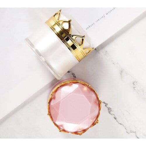 Pink Gold Crown Cosmetic Packaging Box 5g 10g 15g Empty Jar Pot Eyeshadow Makeup Face Cream Containers 20pcs/lot