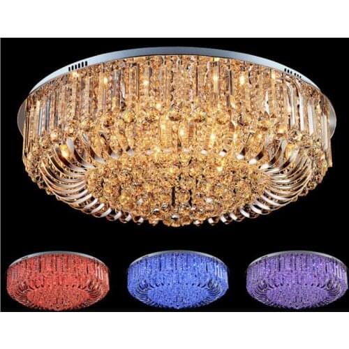 Modern LED color crystal lamps living room lamp ceiling lighting simple atmosphere bedroom restaurant lamps led lighting fixture