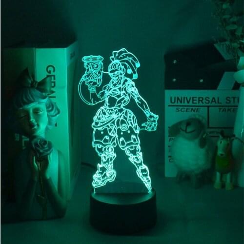 3D Led Game Overwatch Lucio Indoor Lighting Room Decor Lamps For Table Gift Cute Room Decor Table Lamp Home Decoration