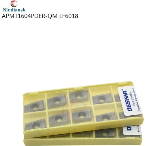 100% original authentic APMT1604PDER-QM LF6018 milling cutter insert CNC lathe turning tool carbide insert, For Stainless Steel