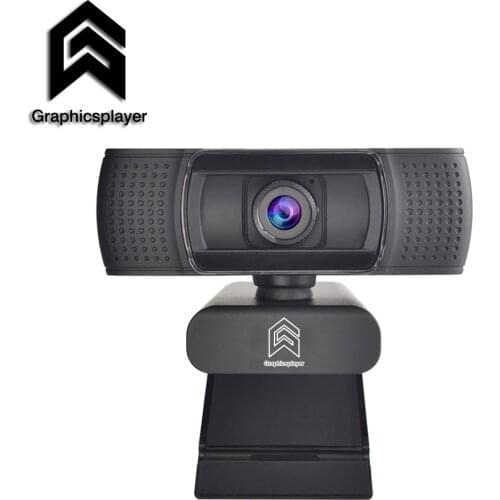 Webcam 1080P HDWeb Camera with Built-in HD Microphone 1920 x 1080p USB Plug Web Cam