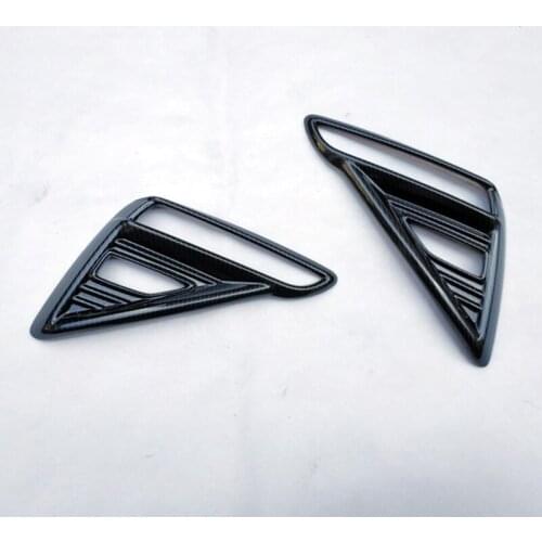 For Kia Forte Cerato GT 2019 2020 Sedan Accessories Rear Fog Light Trim Cover Plastic Imitation Carbon Fiber