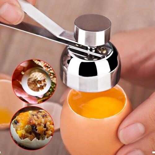 1Pc egg bottle opener stainless steel scissors egg shell cutter paper cutter door knocker raw egg biscuit separator kitchen tool