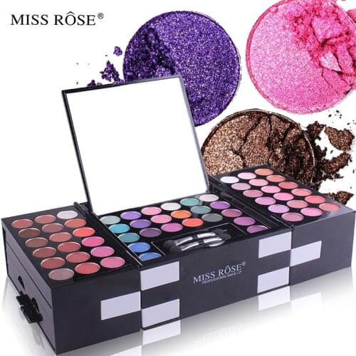 142 Colors Eyeshadow Palette Blush Foundation Face Powder Women Makeup Set Cosmetic with Mirror Eye Shadow Palette Maquillage