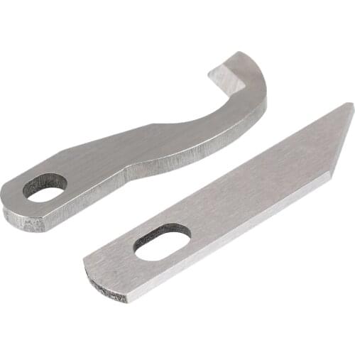 2pcs/set Metal Overlock Upper & Lower Cutter For Brother 929D 1034D XB0563001 X77683001 Household Sewing Machine Blade