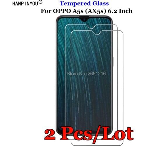 2 Pcs/Lot For OPPO A5s Tempered Glass 9H 2.5D Premium Screen Protector Film For OPPO AX5s 6.2"