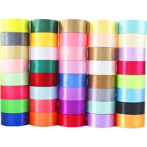 5Yards/Roll Silk Satin Ribbon Wedding Party Christmas Ribbon Flowers Gifts Decorated DIY Handmade Crafts Materials 40 mm JJ146