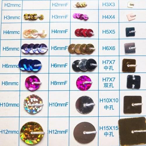 500g 12mm Flat Round Sequins For Crafts Sewing Accessories With 1 Middle Hole