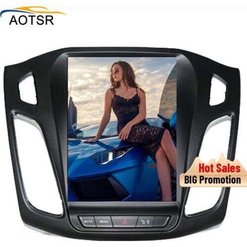 Tesla style Android car gps radio player head unit for ford focus 2012 - 2017 gps navigation car radio stereo no dvd big screen