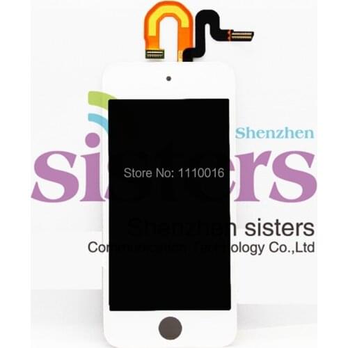 White/Black Hight Quality Guaranteed LCD Display + Touch Screen Digitizer Full Assembly For ipod touch5, Free shipping