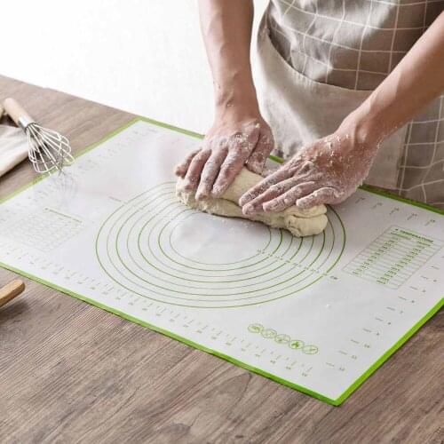 Large Silicone Cake Board Kitchen Pastry Tray Dough Board Baking Mat Pad Nonstick Cooking Plate Table Mats Kitchen Tools