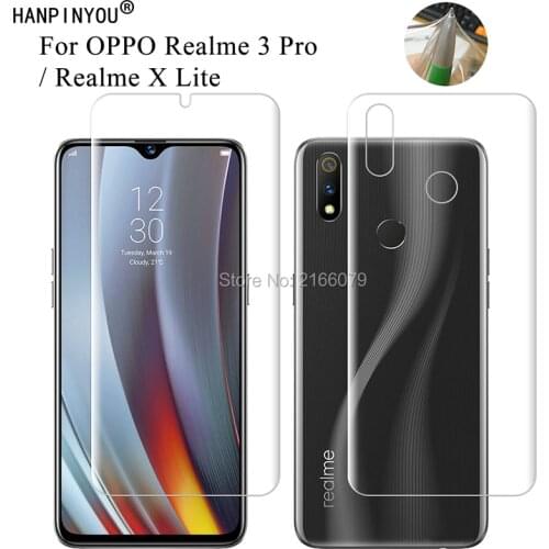 For Realme 3 Pro 3Pro / X Lite Clear TPU / Matte Anti-Fingerprints Hydrogel Full Cover Soft Screen Protector Film (Not Glass)