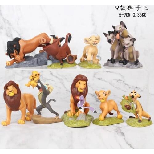 The Lion King Action Figures Simba Simon Pumbaa Nala PVC Plastic Model Doll Toys Set Christmas Birthday Gifts