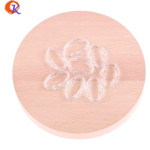 Cordial Design 32x21mm 430Pcs/Lot Fashion Jewelry Findings/Clear Acrylic Ring Shape Beads/Jewelry Making/Earring Accessories