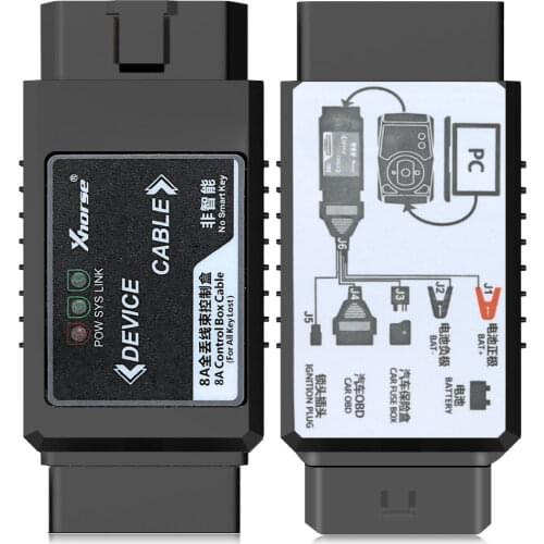 In Stock, Xhorse VVDI forTOyota 8A Non-Smart Key All Keys Lost Adapter via OBD No Disassembly