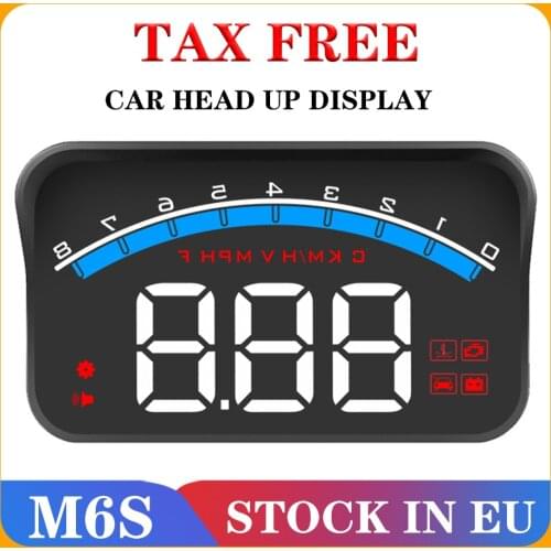 M6S Portable car monitor obd car modification high-definition code meter projector hud head-up display