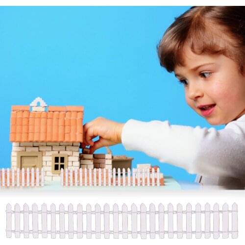 90*5cm Mini Wooden Small Fence Creative DIY Micro Landscape Doll House Decoration Bonsai Succulents Mini Small Fence