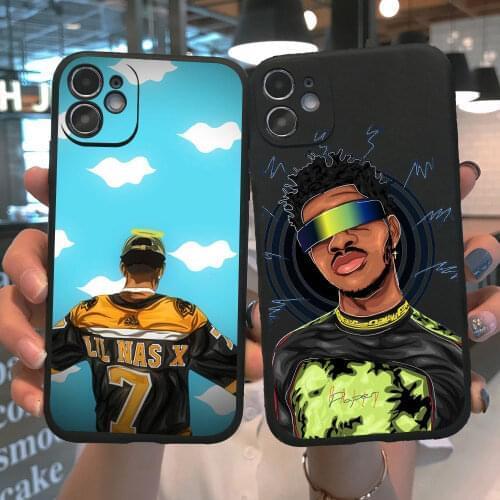 Cute Black boy star Lil Nas X Phone Case For Samsung A51 A71 A50 S20 FE S10 PLUS S9 Plus s8 a7 2018 A30 S21 TPU Silicone Case