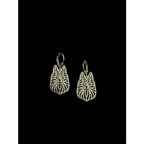 Trendy Cute Schipperke Drop Earrings Silver Color Plated Animal Dog Earrings For Women From India Gift Aros 1pcs